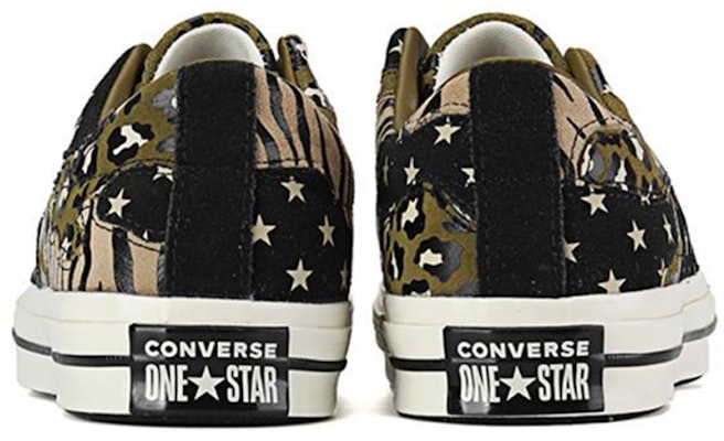 Converse One Star Zebra-stripe White/Black 'Brown' 168693C Lookbook Converse One Star Zebra-stripe White/Black 'Brown' 168693C