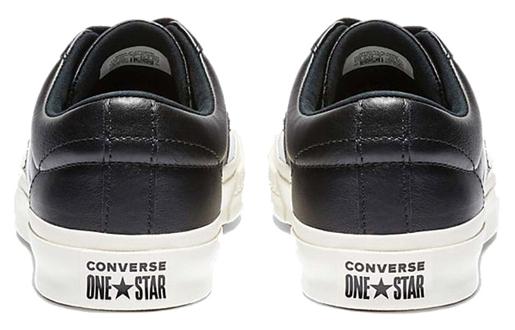 Shop Converse 一星学院皮革 OX '黑色' 163757C