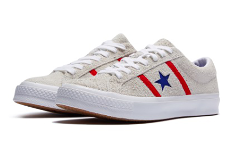 Shop Converse One Star Academy Low ''Grau Rot Blau'' 164390C