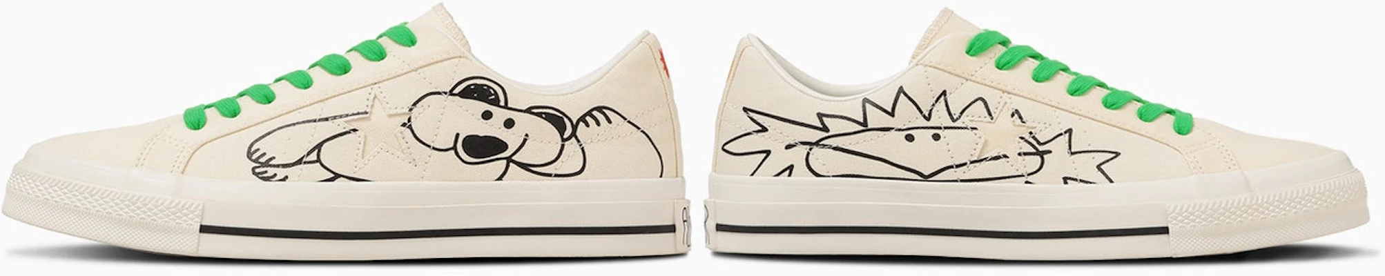 Converse One Star 帆布 白色 Daisuke Kondo 限量版運動鞋 33702550 2