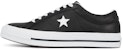컨버스 원스타 레더 로우 '블랙 화이트' 163385C