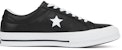 컨버스 원스타 레더 로우 '블랙 화이트' 163385C
