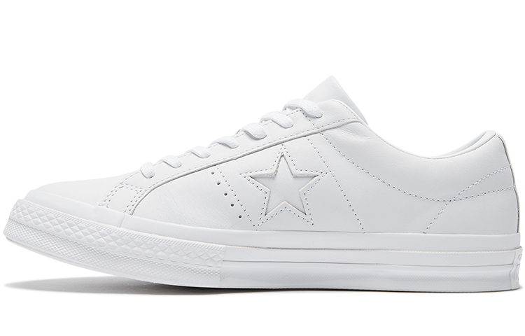 Buy 컨버스 원스타 가죽 로우 화이트 162884C