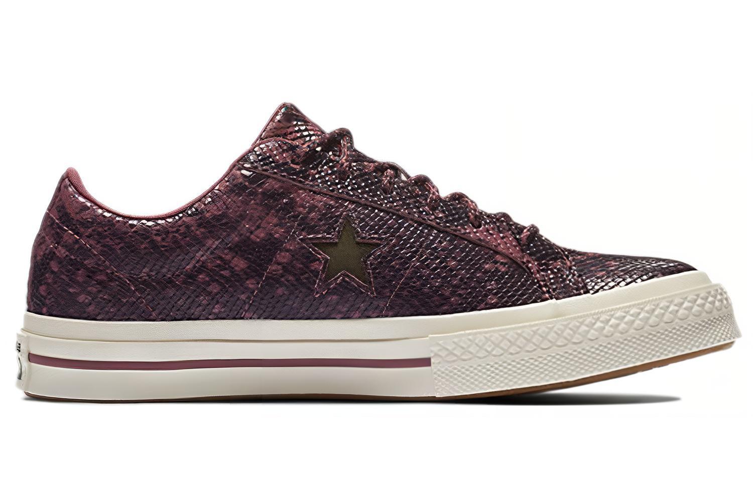 Order Converse One Star Low ''Burgundy Reptile'' Herren/Damen Sneaker 161547C