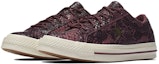 Lookbook Converse One Star Low 'Burgundy Reptile' Wanita Lelaki Kasut Retro 161547C