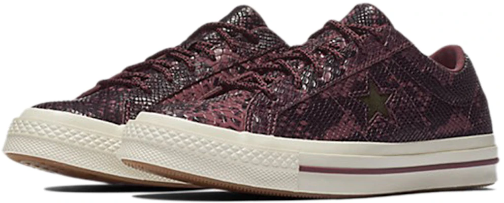 Converse One Star Low ''Burgundy Reptile'' Herren/Damen Sneaker 161547C Lookbook Converse One Star Low ''Burgundy Reptile'' Herren/Damen Sneaker 161547C