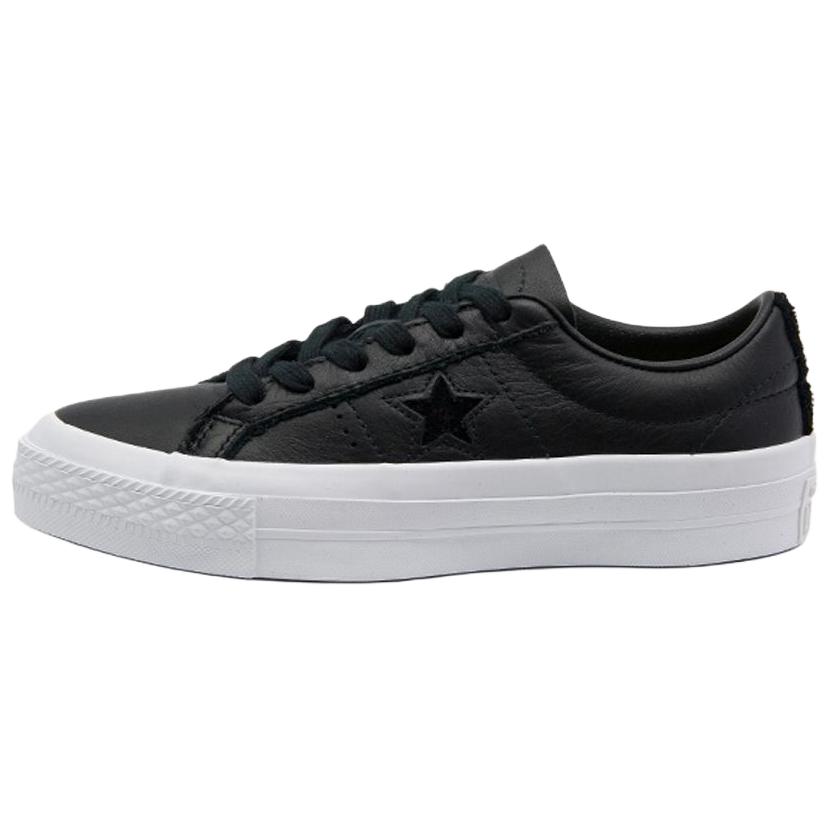 Converse One Star Low Leather 'Black' 155548C