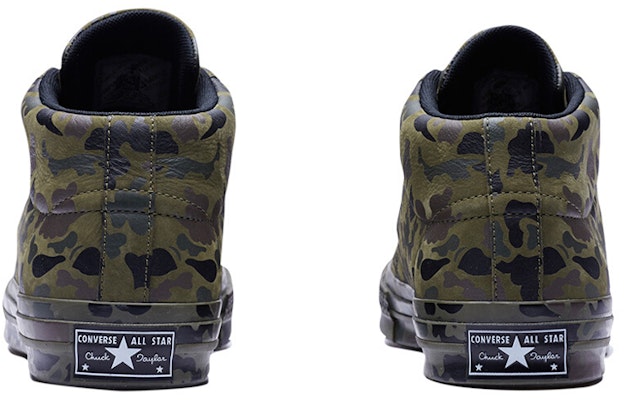 Converse One Star Retro Mid Tops Skateboarding Shoes Unisex Camouflage Green 159746C Shop Converse One Star Retro Mid Tops Skateboarding Shoes Unisex Camouflage Green 159746C