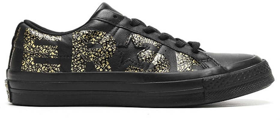 Converse one star OX 三星標記 低筒 板鞋 男女款式 黑金 Order Converse one star OX 三星標記 低筒 板鞋 男女款式 黑金