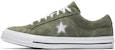 Converse One Star Ox 'Field Surplus' Lelaki Wanita Kasut Kasual Hijau 161576C