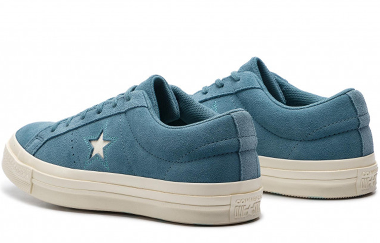 Shop Converse One Star Ox Bleu Baskets Basses 163190C