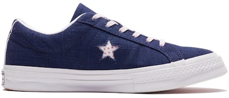 Converse One Star Ox Kasut Kanvas Biru/Putih 160621C Order Converse One Star Ox Kasut Kanvas Biru/Putih 160621C