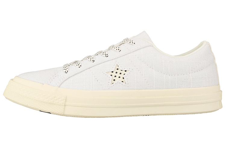 Buy Converse One Star Ox Antideslizante Transpirable Zapatillas Bajas Blancas 160622C