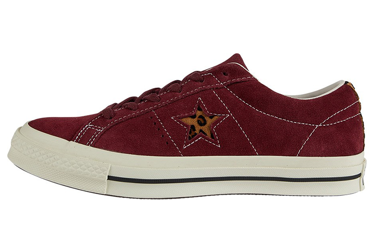 Converse One Star OX Non-Slip Wear-resistant Low Tops Casual Skateboarding Shoes Red 163057C