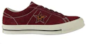 Order Converse One Star OX Scarpe da Skate Rosse Antiscivolo e Resistenti Basse Casual 163057C