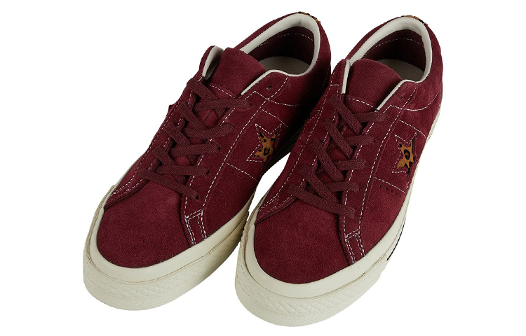 Shop Converse One Star OX Scarpe da Skate Rosse Antiscivolo e Resistenti Basse Casual 163057C