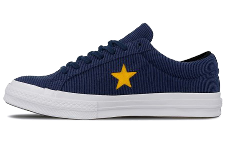 Buy Converse One Star Ox Retro Kasual Unisex Biru Gelap Kasut Skateboard Rendah. 161633C