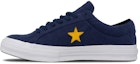 Buy Converse One Star Ox Retro Kasual Unisex Biru Gelap Kasut Skateboard Rendah. 161633C