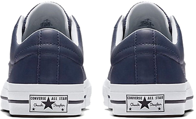 Converse One Star Perforated Leather Low Top Navy 'Blue' 158463C Shop Converse One Star Perforated Leather Low Top Navy 'Blue' 158463C