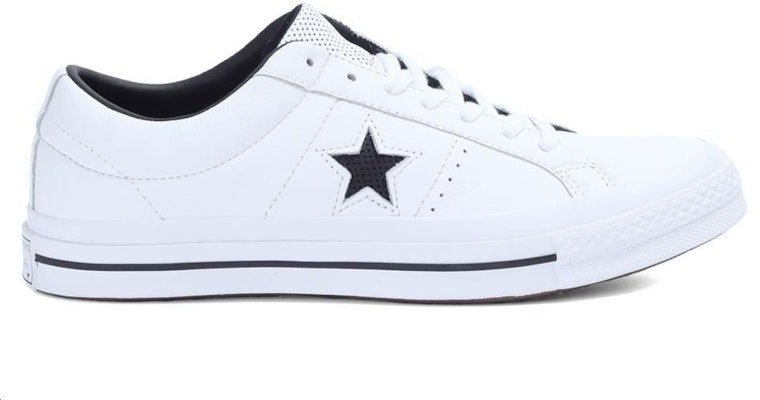 Converse One Star Perforated Leather Low Top 'White Black' 158464C Order Converse One Star Perforated Leather Low Top 'White Black' 158464C