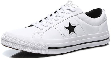 컨버스 원스타 가죽 로우탑 '화이트 블랙' (50 characters) 158464C Lookbook 컨버스 원스타 가죽 로우탑 '화이트 블랙' (50 characters) 158464C