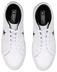 Converse one star 穿孔皮革 低筒 帆布鞋 通用款 白色 Purchase Converse one star 穿孔皮革 低筒 帆布鞋 通用款 白色