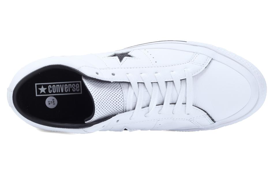 Details for Converse one star 穿孔皮革 低筒 帆布鞋 通用款 白色