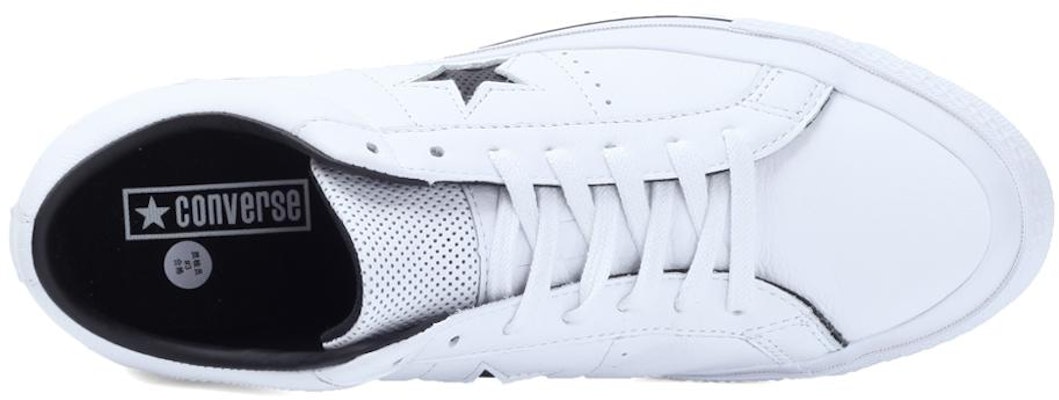 Converse One Star Perforated Leather Low Top 'White Black' 158464C Details for Converse One Star Perforated Leather Low Top 'White Black' 158464C