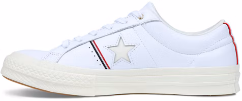 Converse One Star Piping Rendah Putih/Merah Enamel/Egret 159694C Buy Converse One Star Piping Rendah Putih/Merah Enamel/Egret 159694C