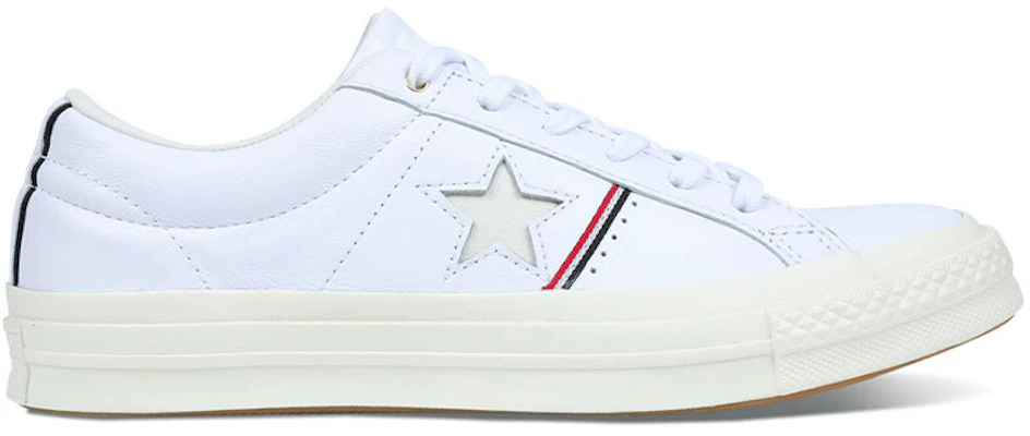 コンバース ワンスター パイピング OX ホワイト/レッド (Converse One Star Piping OX White/Red) 159694C Order コンバース ワンスター パイピング OX ホワイト/レッド (Converse One Star Piping OX White/Red) 159694C