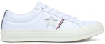 Order Converse One Star Piping Rendah Putih/Merah Enamel/Egret 159694C