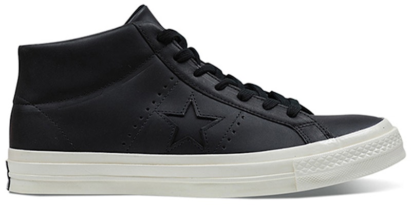 Converse One Star Kulit Premium Tinggi 'Hitam' 157704C Order Converse One Star Kulit Premium Tinggi 'Hitam' 157704C