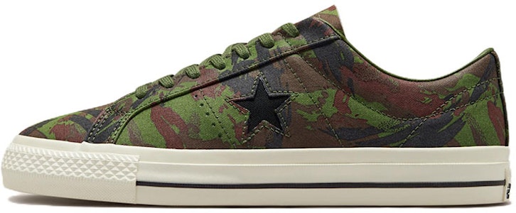 匡威 One Star Pro 刷痕迷彩低帮休闲板鞋 男女同款 綠黑 Buy 匡威 One Star Pro 刷痕迷彩低帮休闲板鞋 男女同款 綠黑
