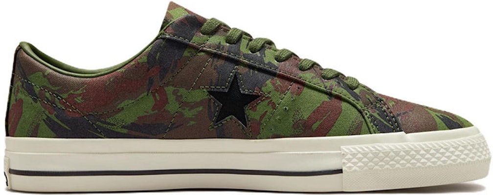 Converse One Star Pro 'Brushstroke Camo Green Black' A03678C Order Converse One Star Pro 'Brushstroke Camo Green Black' A03678C