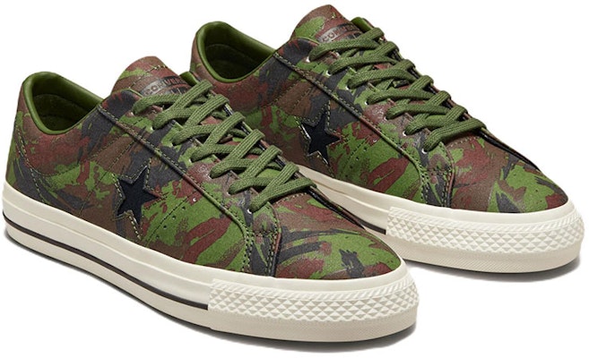 Converse One Star Pro 'Brushstroke Camo Green Black' A03678C Lookbook Converse One Star Pro 'Brushstroke Camo Green Black' A03678C