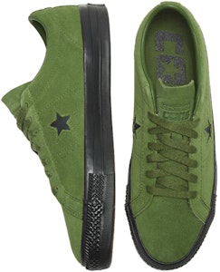Converse One Star Pro Retro Low Sepatu Skate Kasual Unisex Hijau 166838C Shop Converse One Star Pro Retro Low Sepatu Skate Kasual Unisex Hijau 166838C
