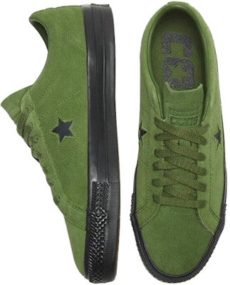 Converse One Star Pro Retro Low Tops Casual Skateboarding Shoes Unisex Green 166838C Shop Converse One Star Pro Retro Low Tops Casual Skateboarding Shoes Unisex Green 166838C