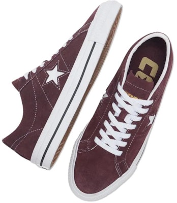 Converse One Star Pro Low 'Bloodstone' Lelaki dan Wanita A08480C Lookbook Converse One Star Pro Low 'Bloodstone' Lelaki dan Wanita A08480C