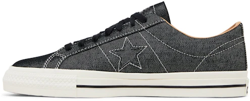 Lookbook 匡威 One Star Pro Low '丹寧 - 黑色' A04148C