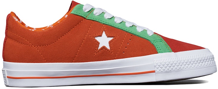 匡威 One Star Pro 橙绿白配色 171932C Order 匡威 One Star Pro 橙绿白配色 171932C