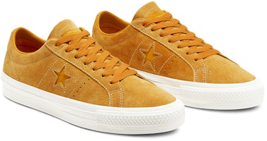 Converse One Star Pro 低筒 復古板鞋 男女款 薑黃 Lookbook Converse One Star Pro 低筒 復古板鞋 男女款 薑黃