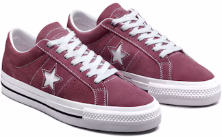 Lookbook Converse one star Pro 輕便防滑 低筒 滑板鞋 男女同款 玫瑰紅