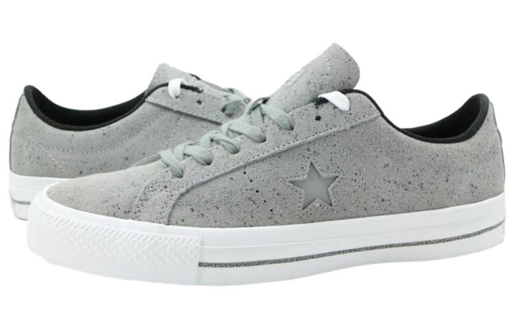 Lookbook 匡威One Star Pro OX 防滑耐磨 低筒滑板鞋 男女同款 灰色