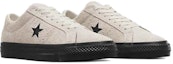 Lookbook Converse One Star Pro Vintage Suede Rendah 'Egret Black' A04609C