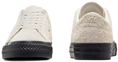 Converse One Star Pro Vintage Suede Rendah 'Egret Black' A04609C Shop Converse One Star Pro Vintage Suede Rendah 'Egret Black' A04609C