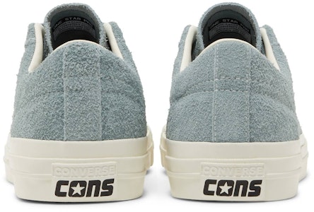 Converse One Star Pro Vintage Suede Low 'Tidepool Grey' Kelabu Retro A04157C Details for Converse One Star Pro Vintage Suede Low 'Tidepool Grey' Kelabu Retro A04157C