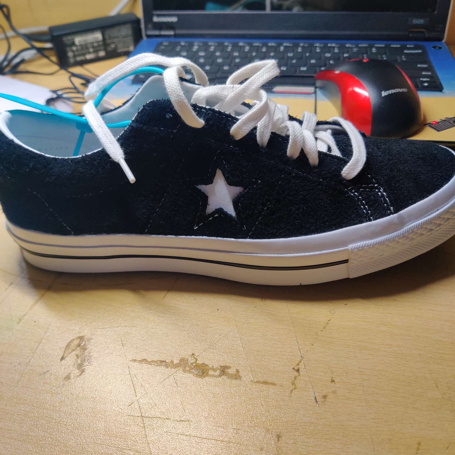 Converse One Star Suede 'Black White Canvas'