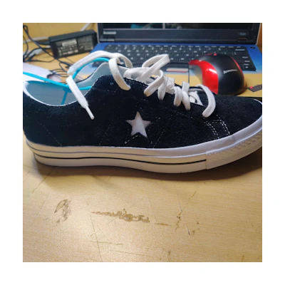 Converse One Star Suede 'Black White Canvas'