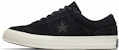 Converse One Star Suede Rendah 'Hitam' 158477C