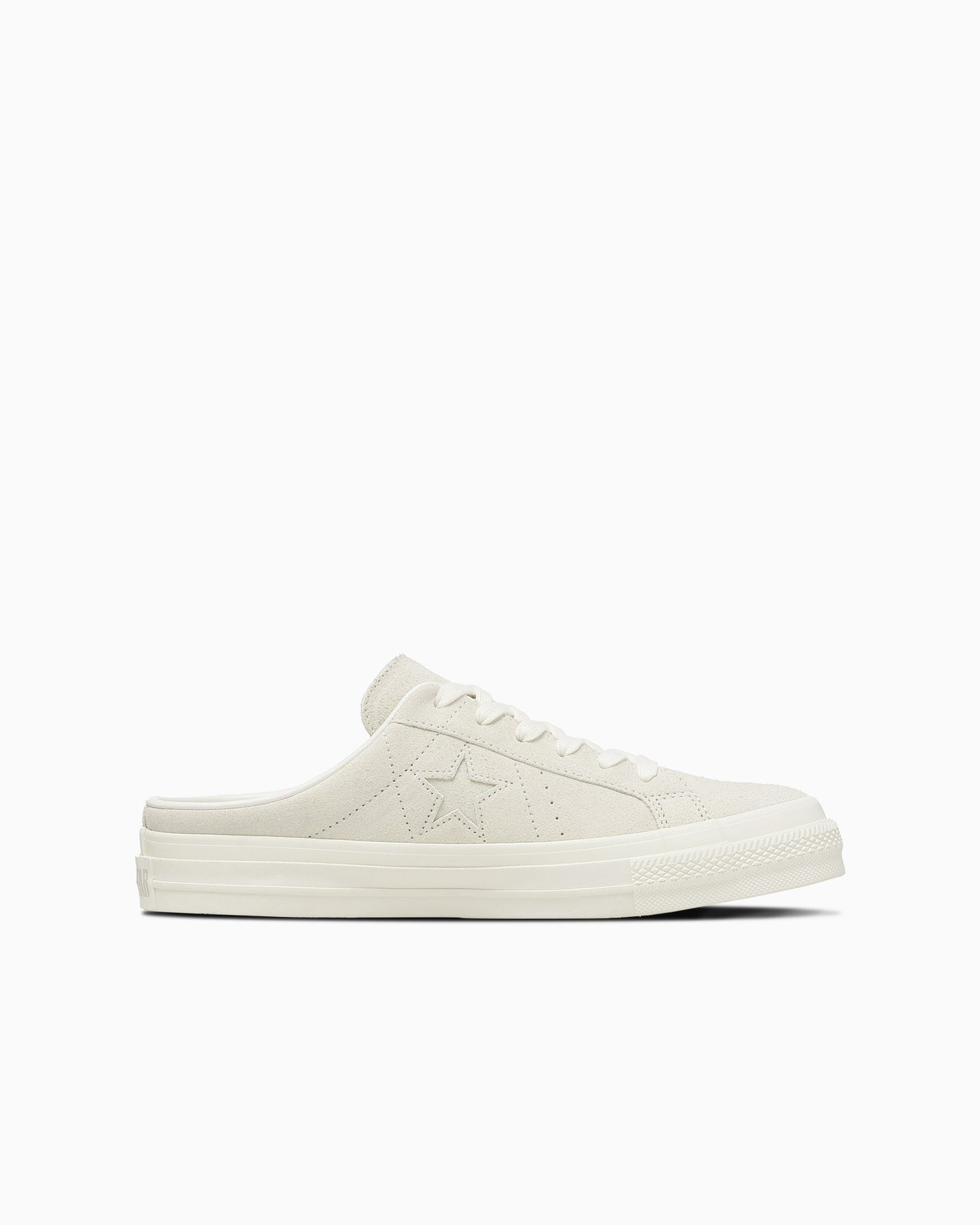 Shop Converse One Star Suede Mule Baskets Off-White 33702980
